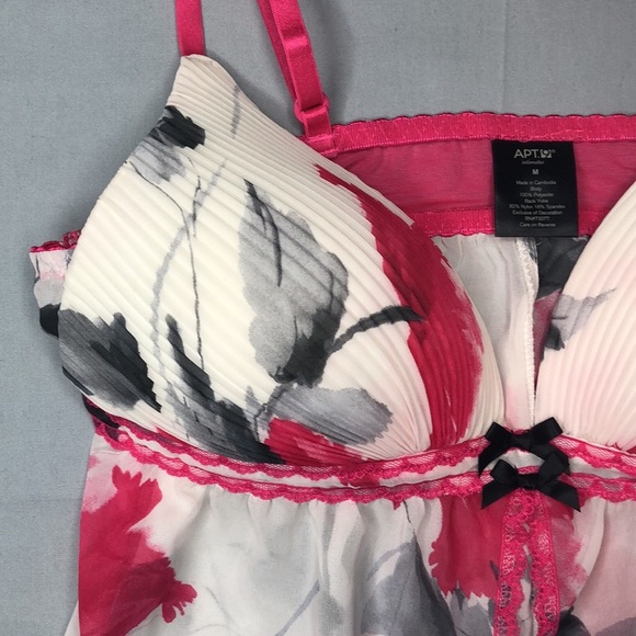 Apt 9 Laura’s Floral BabyDoll Lingerie - Picture 2 of 7